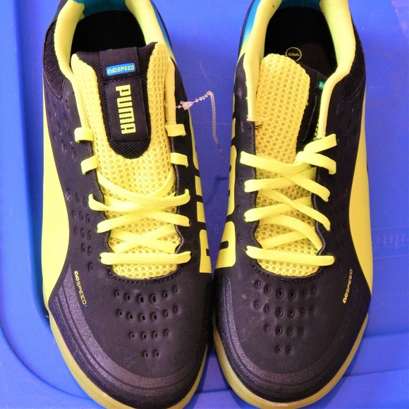 Puma athletic shoes EVO SPEED Black Yellow 8.5 New DISCOUNT SHIPPING!! main image 5
